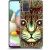 Pouzdro a kryt na mobilní telefon Samsung Pouzdro Head Case Samsung Galaxy A71 AZTEC KOČKA