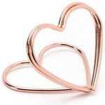 Držák na jmenovky srdíčko rosegold - 10 ks v balení – Zboží Dáma