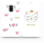 Pouzdro Mobiwear parádní flip Samsung Galaxy A8 2018 - MH03S Kočička princess – Hledejceny.cz