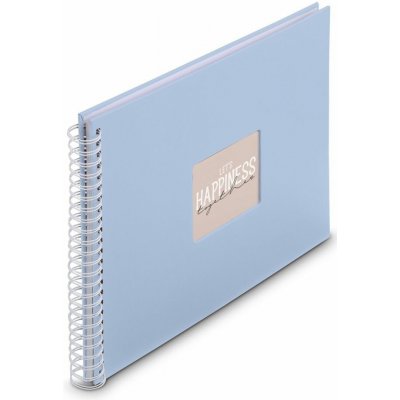 Hama album klasické spirálové FINE ART 36x32 cm, 50 stran, lagoon, bílé listy – Zboží Dáma