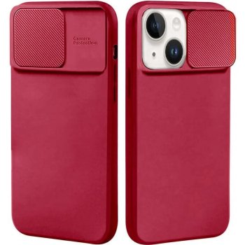Pouzdro MG Privacy Lens silikonové Samsung Galaxy M53 5G, červené