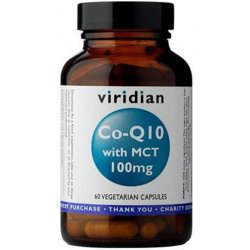 Viridian Co-enzym Q10 with MCT 100 mg 30 kapslí