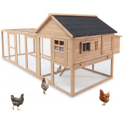 B-FARM Dřevěný maxi kurník TIRANA 300 x 152 x 121 cm – Zboží Mobilmania