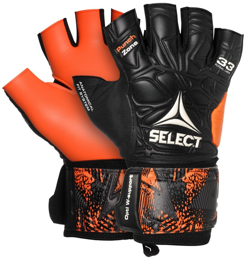 Select GK gloves Futsal Liga 33 Negative Cut černo oranžová od 588 Kč -  Heureka.cz