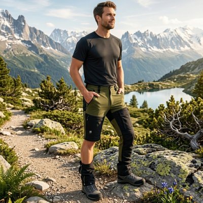 Asoto Vattern Zip-Off pánské olivové outdoor kalhoty DWR 2v1 olivová – Hledejceny.cz