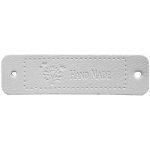 Pro Háčkování Hand Made koženková cedulka bílá se stromem – Zboží Dáma