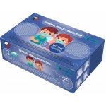 General Public Protection třívrstvá jednorázová dětská rouška modrá 25 ks – Zboží Dáma