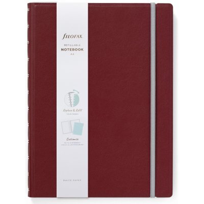 Filofax Zápisník Notebook Classic A4 vínový – Sleviste.cz