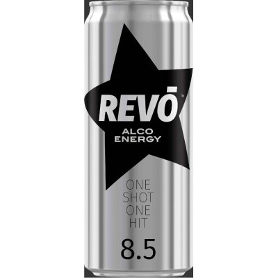 G -Revo Alco energy Energetický nápoj s alkoholem 8,5 % 0,33 l – Zboží Mobilmania