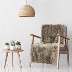 Mybesthome Přehoz na křeslo sedačku TIFFANNY světle béžová 70 x 160 cm – Zboží Dáma