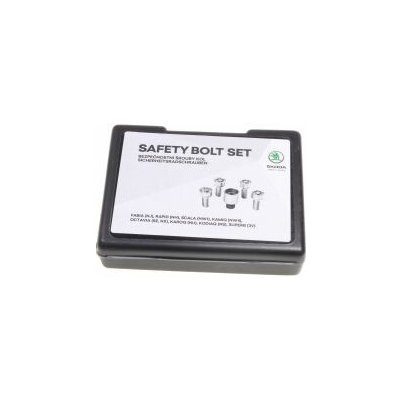 Sada bezpečnostních šroubů kola s adaptérem Škoda 000071597C Škoda Fabia, Fabia 2, Octavia, Octavia 2, Superb, Superb 2, Yeti, Roomster, Rapid, Octavia 3, Fabia 3, Superb 3, Kodiaq, Karoq, Scala, Kami – Hledejceny.cz