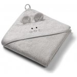 BabyOno Osuška s kapucí a oušky Bamboo šedá 100x100 cm – Sleviste.cz