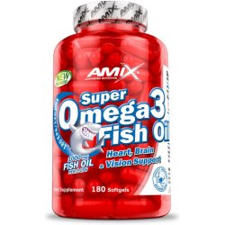 Amix Super Omega 3 Fish Oil Ananas 180 kapslí