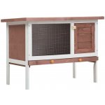 vidaXL 9799.170829 hnědo bílá 1 patro 90 x 45 x 65,5 cm dřevo – Sleviste.cz