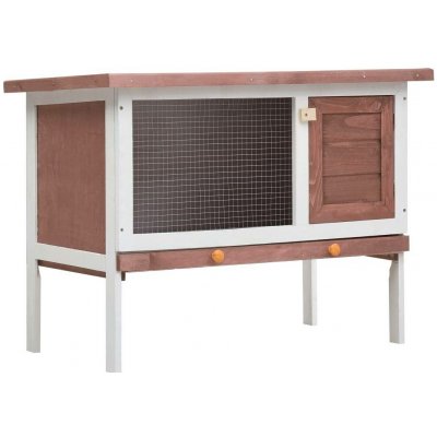 vidaXL 9799.170829 hnědo bílá 1 patro 90 x 45 x 65,5 cm dřevo – Sleviste.cz