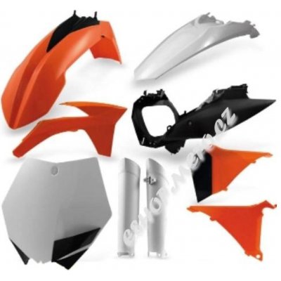 Acerbis plastový full kit KTM SX-F 11/12 SX 12 replica 11 /bílá/černá oranžová – Sleviste.cz