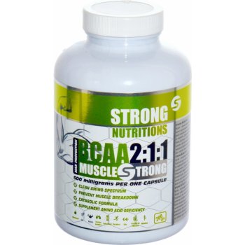 StrongNutritions BCAA 2:1:1 500 200 kapslí