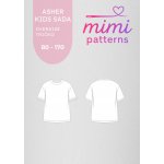 Sada střihů na oversize tričko Asher kids, 80 - 170 | MIMI patterns - Česky – Sleviste.cz