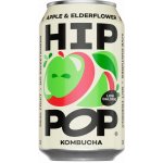 Hip Pop Kombucha fermentovaný čaj s příchutí jablka a bezinky 330 ml – Hledejceny.cz