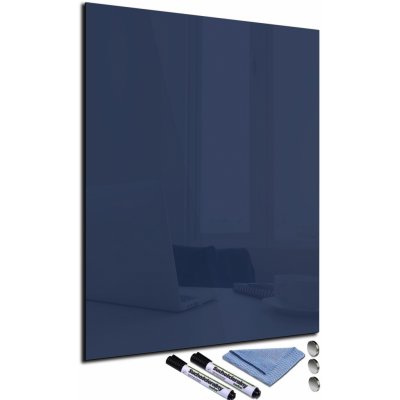 Glasdekor Magnetická skleněná tabule 120 x 90 cm modro-černá – Zboží Mobilmania