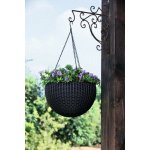 Keter Hanging Sphere květináč 35 x 35 x 22 antracit – Zboží Dáma