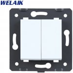 WELAIK vypínač mechanický dvojitý ř. 6+6 5B A722W - bílý – Hledejceny.cz