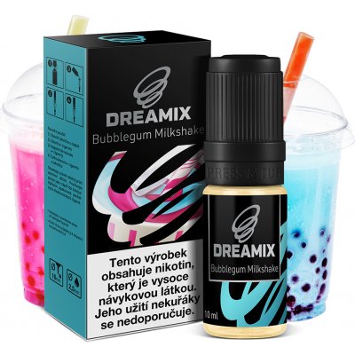 Dreamix Žvýkačkový mléčný koktejl 10 ml 6 mg – Zbozi.Blesk.cz