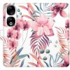 Pouzdro a kryt na mobilní telefon Honor iSaprio flip Pink Flowers 02 Honor 90 5G