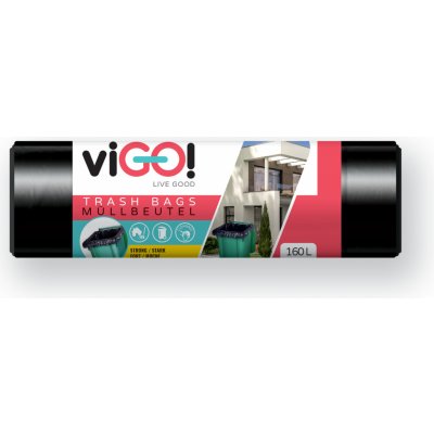 Vigo pytle na odpadky LDPE černé 160 l 28µm 10 ks – Zboží Mobilmania