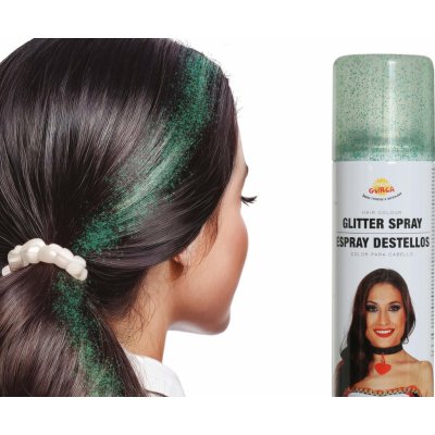 Fiestas Guirca Párty sprej na vlasy třpytky zelené 125 ml – Sleviste.cz