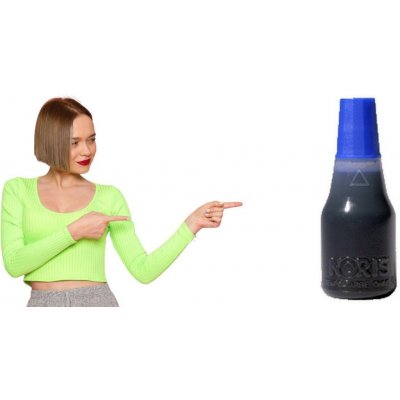 Noris Inkoust na razítka standardní 25 ml modrý – Zboží Mobilmania