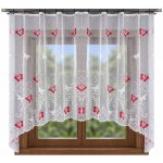 BytoTex Oblouková záclona Motýl červená 310x160 cm – Hledejceny.cz