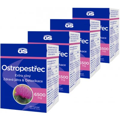 GS Ostropestřec 6500 mg 4 x 60 tablet – Hledejceny.cz