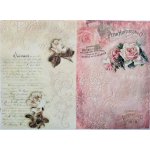 Itd. Collection Rýžový papír Růže na vintage pozadí A4 – Zboží Mobilmania