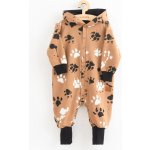 NEW BABY Kojenecký bavlněný overal s kapucí a oušky Paw hořčicový – Hledejceny.cz