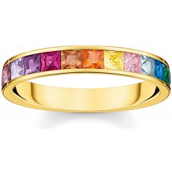 Thomas Sabo Ladies Ring TR2403 996 7 Stone Rainbow