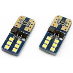 AMiO CANBUS 12SMD UltraBright 2016 T10e (W5W) Bílé LED žárovky 12V/24V – Hledejceny.cz