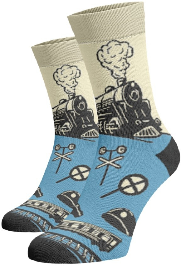 Veselé ponožky vlak