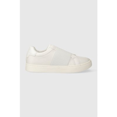 Calvin Klein kožené Clean Cupsole Slip On HW0HW02007 bílá