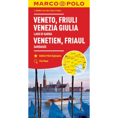 MARCO POLO Karte Venetien FriaulGardasee 1:200 000 vénétie FrioulLac de Garde veneto Friuli Lago di Garda venezia Gi