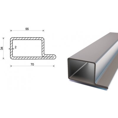 Praporkový jekl L 70x34x55x2 – Zboží Mobilmania