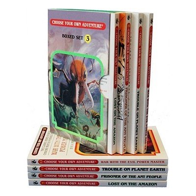 Box Set #4-3 Choose Your Own Adventure Books 9-12:: Box Set Containing: Lost on the Amazon, Prisoner of the Ant People, Trouble on Planet Earth, War w Montgomery R. A.Paperback