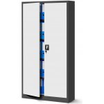 Jan Nowak Plechová skříň C001H Skříňka s panty Uzamykatelná, 195 cm x 90 cm x 40 cm, Barva: Ant – Zboží Dáma