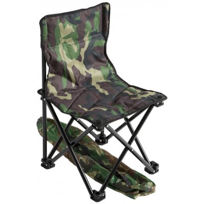Mikado Stolička s opěrkou zad a batůžkem 008 / CAMOUFLAGE 16mm 30 x 38 x 59 cm – Zboží Dáma
