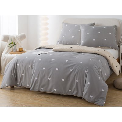 XPOSE Povlečení do postýlky béžové šedé 100 x 135 cm 70 x 90 cm – Zboží Dáma