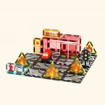 COLORMAG Magnetická stavebnice Fire station – Zboží Mobilmania