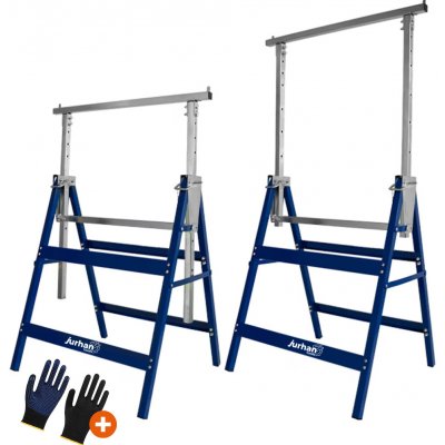 Jurhan Teleskopické lešenářské kozy sada 2 ks 69x57x81-130cm 55000 – Sleviste.cz