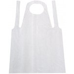 Zástěra jednorázová PE 100 ks bílá – Zboží Mobilmania