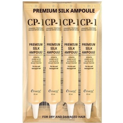 CP 1 Premium Silk bezoplachová regenerační péče pro suché a poškozené vlasy 4 x 20 ml – Zboží Dáma