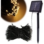 KIK Solární světelný řetěz teplý bílý 20m 200LED KX5233 – Hledejceny.cz